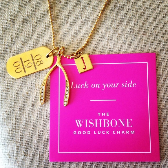 Stella & Dot good wishbone charm - new in box. - Picture 4 of 4